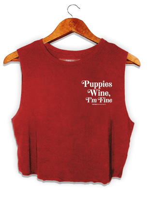 Puppies & Wine 2.0 | Crop Top