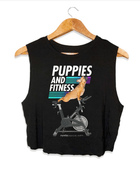 Puppies & Fitness Spin Bike Future Colors | Crop Top