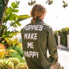 Puppies Club Military Button Up | Present For Dog Lover