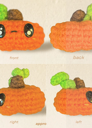 Handmade Catnip Toy | Larry the Pumpkin – A Halloween Chunkle Puff Infused with Miracle Nip Botanicals