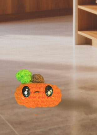 Handmade Catnip Toy | Larry the Pumpkin – A Halloween Chunkle Puff Infused with Miracle Nip Botanicals