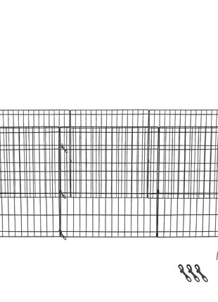 24" Dog Playpen Crate 8 Panel Fence Pet Play Pen Exercise Puppy Kennel Cage Yard - Pup List