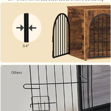 Wooden Furniture Dog Crate & End Table