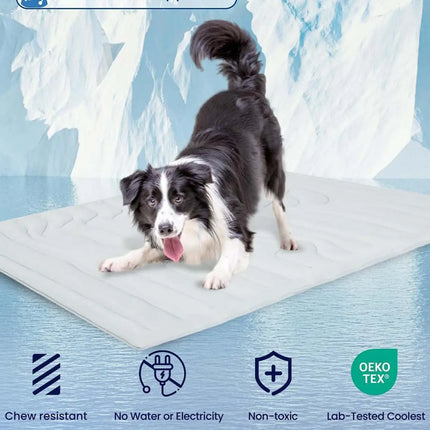 Dog Ice Mat Double-Sided Cooler Dog Mat Gentle Wear Resistant Pet Ice Pad