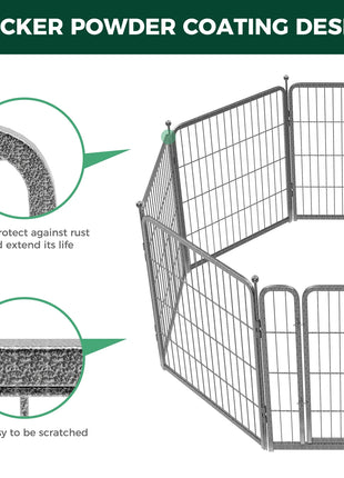 FXW Aster Dog Playpen Designed for Yard，32inch 8 Panels - Pup List