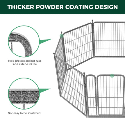FXW Aster Dog Playpen Designed for Yard，32inch 8 Panels - Pup List