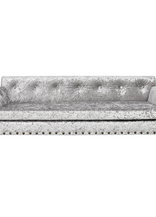 Deluxe Velvet Tufted Sofa Bed; Memory Foam Lounger for Large Dog