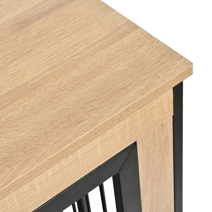 Furniture Dog Crate, XL Large Double Dog Cage with Tray for Medium Large Dogs, Wooden Dog