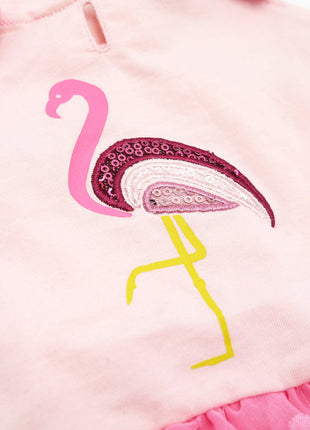 Sequin Flamingo Dress