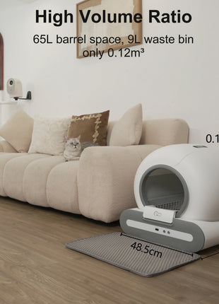 Automatic Cat Litter Box Self Cleaning with App Control