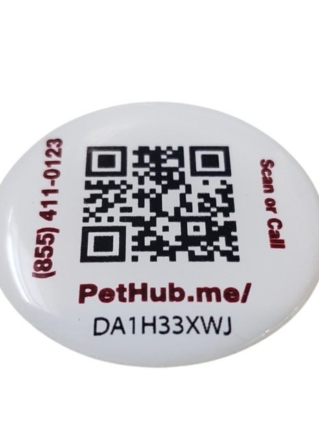 PetHub QR Pet ID Sticker – Upgrade Any Tag + Backup Pet Protection