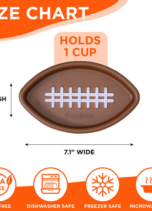 FreezFootball - Tough Enrichment Football Toy