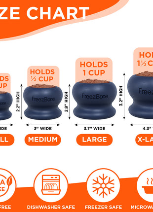 Freezball - Durable Fillable Dog Chew Bone