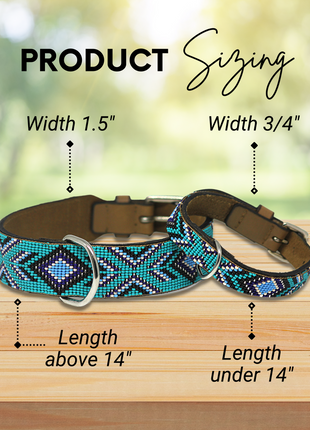 Saint Tropez Sambboho dog collar (with center D-ring)