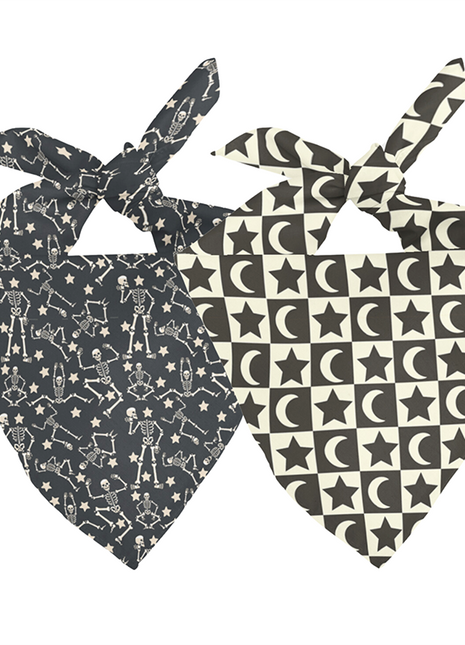 Skeleton Reversible Dog Bandana