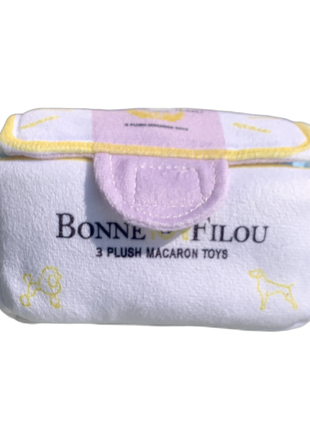 Plush Macaron Squeaky Dog Toy