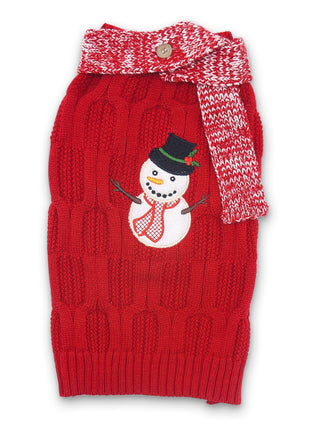 Snowman Scarf Sweater