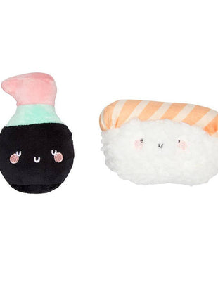 Soy Sauce and Sushi Cat Toy Set | Plush Toys for Pet Lovers | Giftable Cat Stocking Stuffer