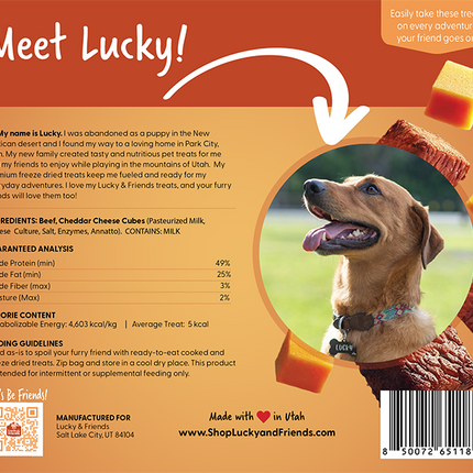 Lucky & Friends Steak & Cheese Dog Treat