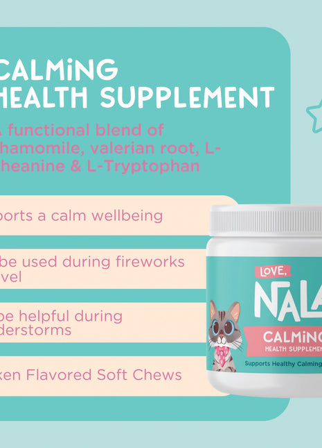 Cat Calming Health Supplement, 3.2-oz, 90 Soft Chews