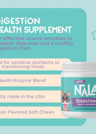 Cat Digestion Health Supplement, 3.2-oz, 90 Soft Chews