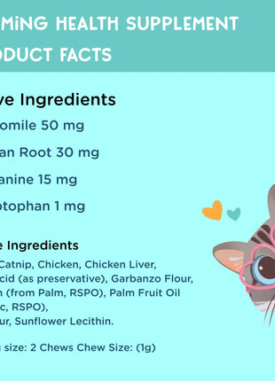 Cat Calming Health Supplement, 3.2-oz, 90 Soft Chews