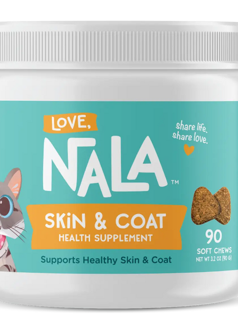 Cat Skin Coat Health Supplement, 3.2-oz, 90 Soft Chews