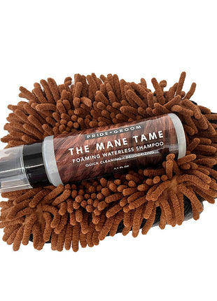 THE MAGIC MITT Dual-Sided Microfiber Grooming Mitt for Dogs & Cats — Use with Waterless Shampoo