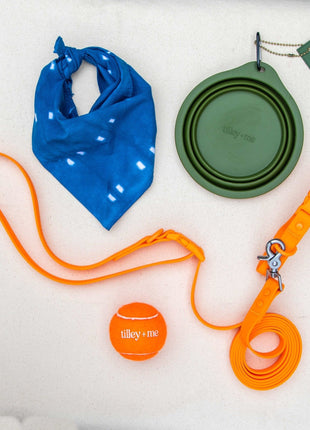 PVC Handsfree Dog Leash - All Weather Waterproof Durable & Odor-Resistant