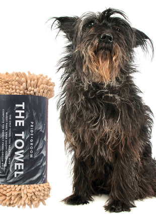 THE TOWEL Microfiber Dog & Cat Drying Towel — Hand Pockets, Odor-Resistant & 7× Water Absorbent