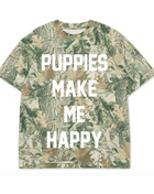 Puppies Make Me Happy Uni-Sex Shirt  | Present for Dog Lovers