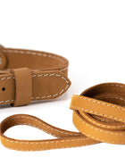 Traditional Style Leather Collar and Leash Set