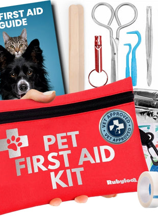 Pet First Aid Kit for Dogs & Cats with Vet-Approved Essentials