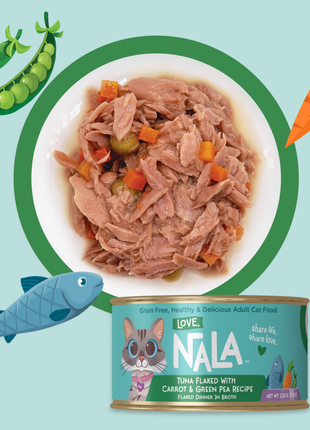 Tuna Flaked With Carrot & Green Pea Recipe Dinner In Broth Adult Cat Food, 2.8-oz