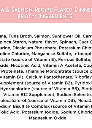 Tuna & Salmon Recipe Flaked Dinner In Broth Adult Cat Food, 2.8-oz