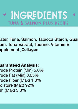 Tuna & Salmon Recipe Plus Cat Treats, Pack of 4