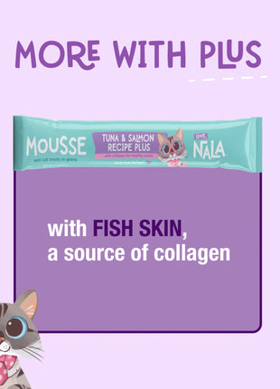 Tuna & Salmon Recipe Plus Cat Treats, Pack of 4