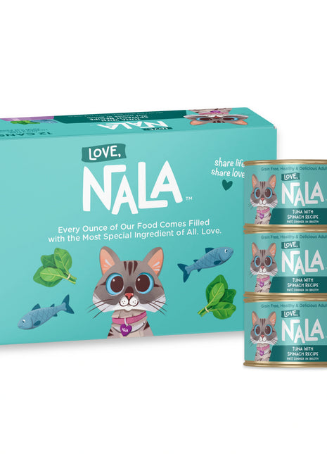 Tuna With Spinach Recipe Paté Dinner In Broth Adult Cat Food, 2.8-oz