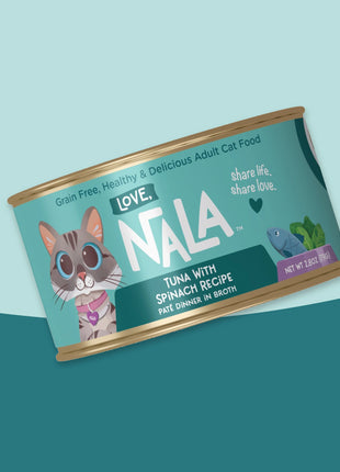 Tuna With Spinach Recipe Paté Dinner In Broth Adult Cat Food, 2.8-oz