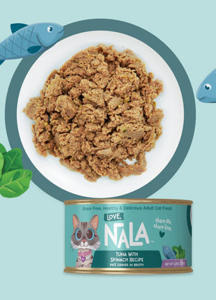 Tuna With Spinach Recipe Paté Dinner In Broth Adult Cat Food, 2.8-oz