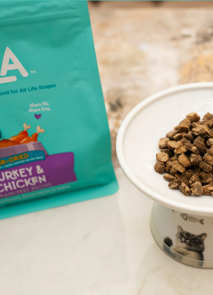 Turkey & Chicken Grain Free Recipe Air-Dried Adult Cat Food 1lb bag