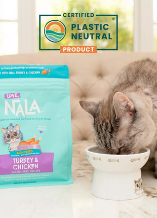 Turkey & Chicken Grain Free Recipe Air-Dried Adult Cat Food 1lb bag