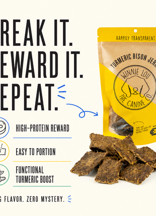 Turmeric Bison Jerky