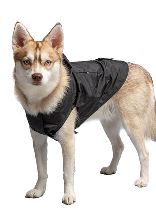 US Army Packable Dog Raincoat - Black