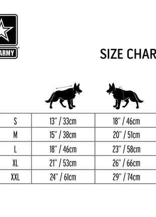 US Army Packable Dog Raincoat - Black