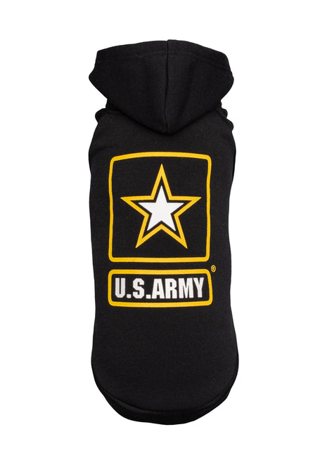 US Army Hooded Dog Fleece - Black