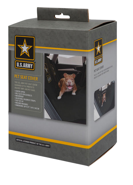 US Army Car Seat Pet Hammock Cover  - Dark Camo
