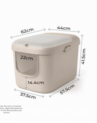 Mango Space-Saving Enclosed Cat Litter Box