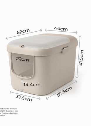 [NEW] Mango Space-Saving Enclosed Cat Litter Box – Narrow-Side Design with Low Entry