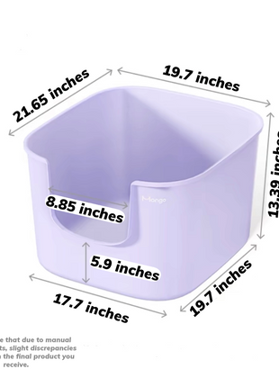 Mango Cube Litter Box XL Set | Litter Box with Mat, Scoop & Accessories